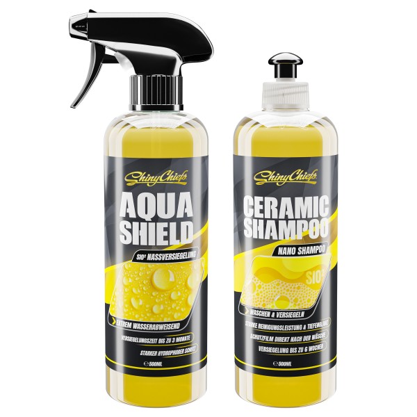 AQUA SHIELD + CERAMIC SHAMPOO - WASCHVERSIEGELUNG KIT