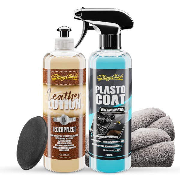 LEATHER LOTION + PLASTO COAT SET