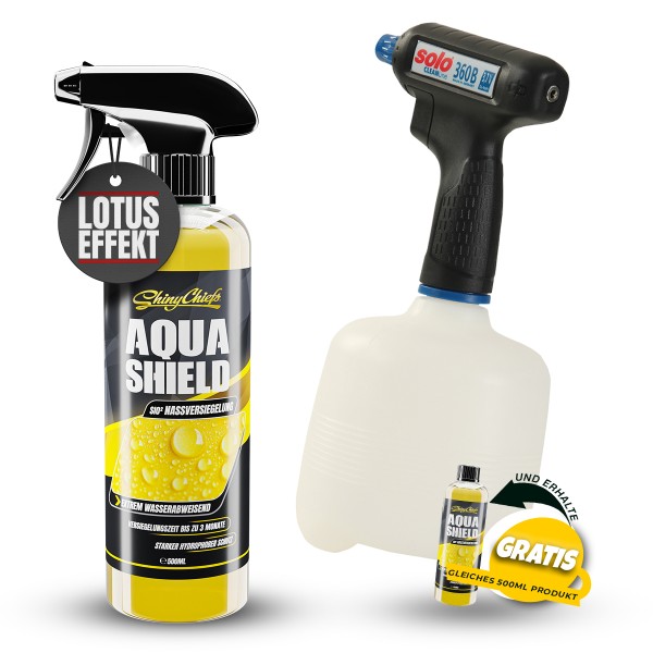 SOLO CLEANLine Akku-Handspritze 360 B 1L + AQUA SHIELD - NASSVERSIEGELUNG 500ml