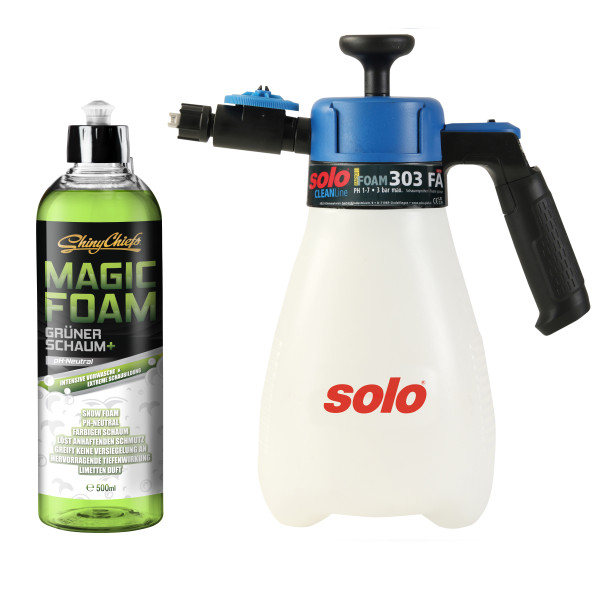 SOLO SCHAUMSPRÜHER 303 FA + MAGIC FOAM - GRÜNER SCHAUM 500ml Set