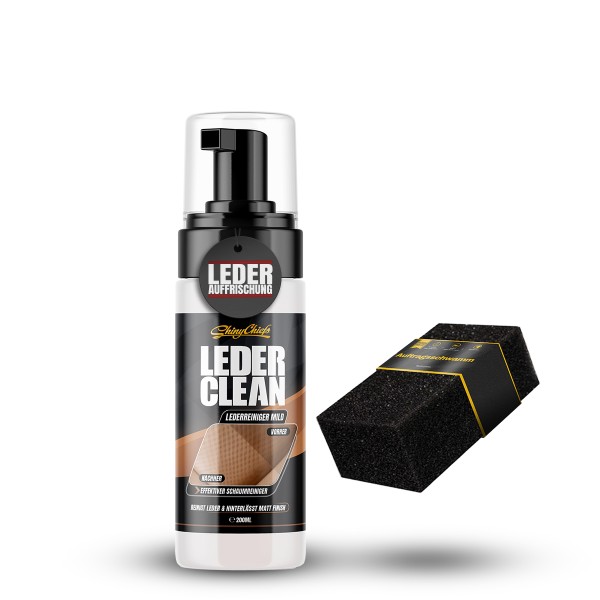 LEDER CLEAN - LEDERREINIGER + AUFTRAGSSCHWAMM SET
