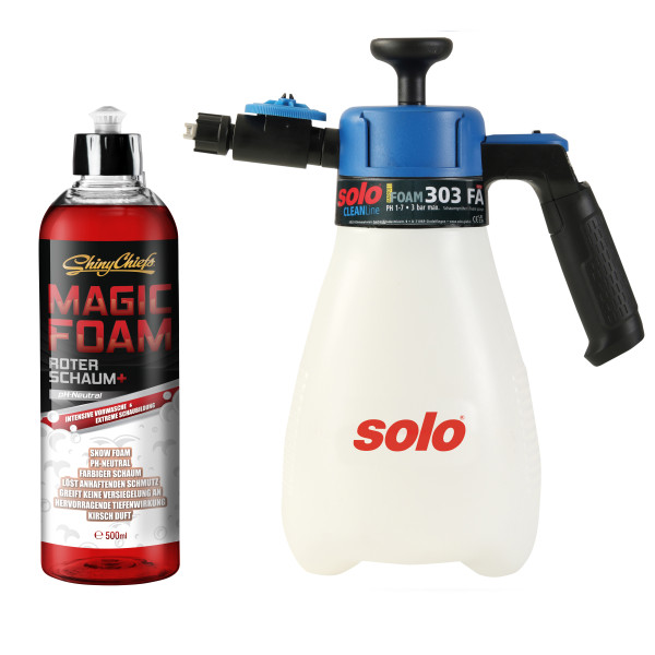SOLO SCHAUMSPRÜHER 303 FA + MAGIC FOAM - ROTER SCHAUM 500ml Set