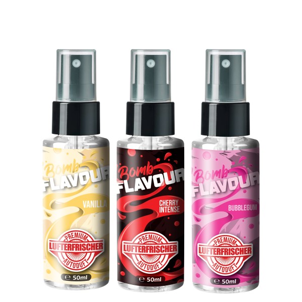Flavour Bomb - BUBBLEGUM + CHERRY INTENSE + VANILLA (3x50ml)